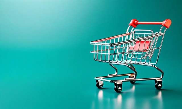 Shopify store product page on laptop